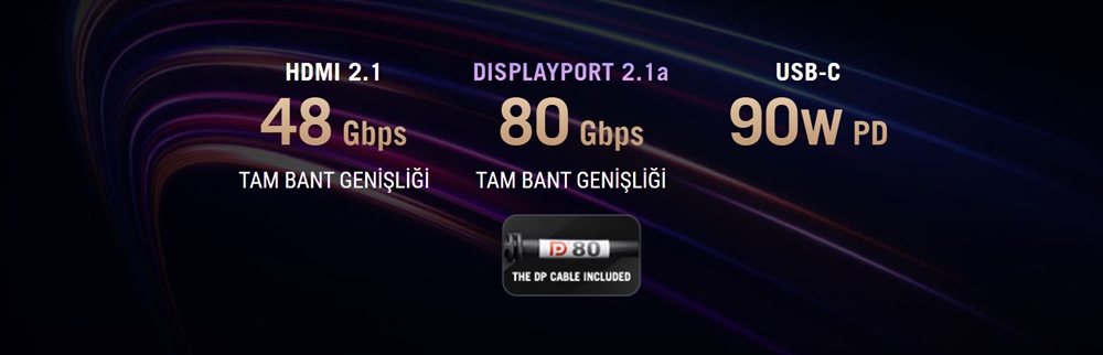 ASUS ROG Swift OLED PG34WCDN 34 inç 360Hz 0.03ms UWQHD Kavisli Gaming Monitör ile ilgili yüksek kaliteli görsel.