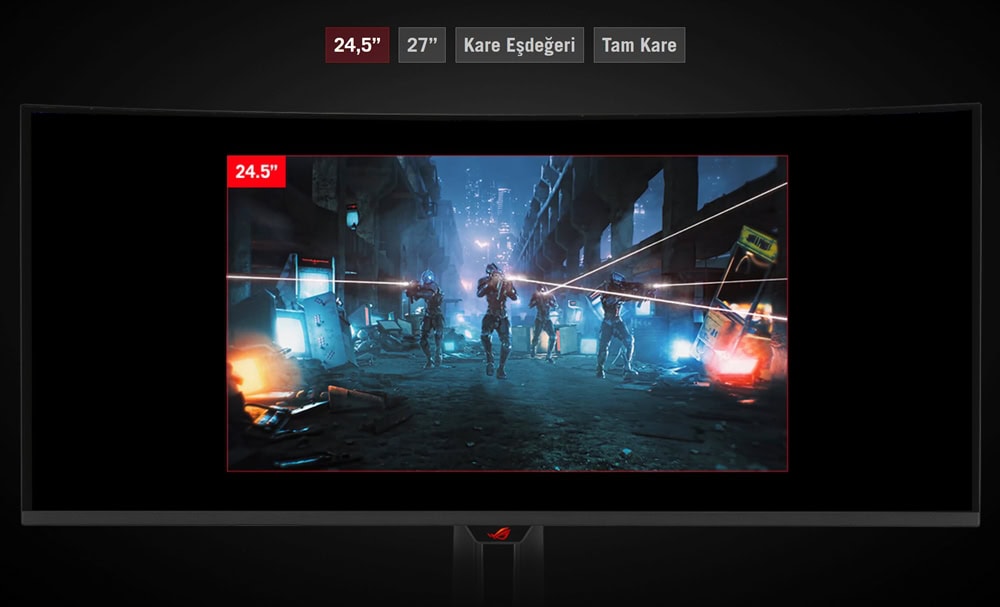 Yüksek yenileme hızı ve OLED ekran teknolojisiyle ASUS ROG Swift OLED PG34WCDN 34 inç kavisli gaming monitör, 360Hz ve 0.03ms tepki süresi ile üstün oyun deneyimi sağlar.