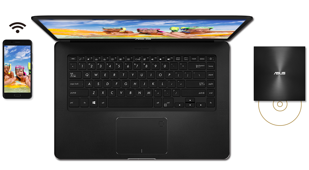 ASUS ZenDrive U9M SDRW-08U9M-U Black M-DISC Destekli Harici Ultra İnce DVD Yazıcı h4