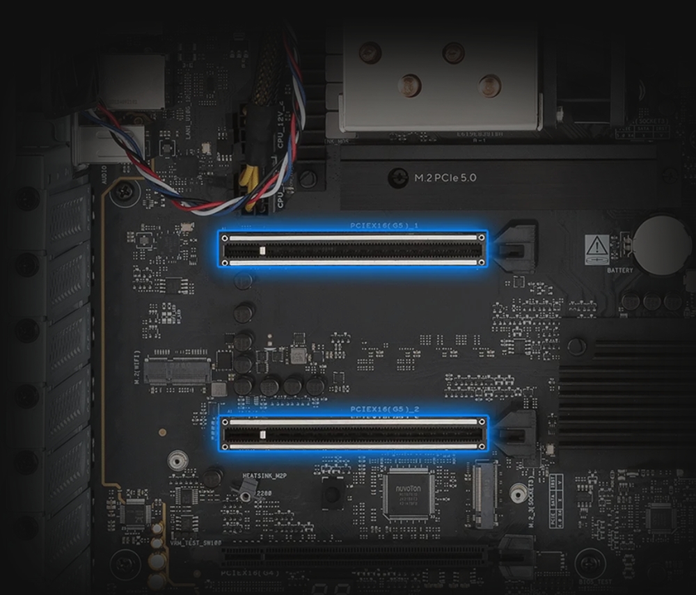 ASUS ExpertCenter Pro ET500I W8U95070D Intel Core Ultra 9-285K NVIDIA RTX 5070 12GB GDDR7 128GB DDR5 2TB M.2 SSD FreeDos Masaüstü İş İstasyonu h4