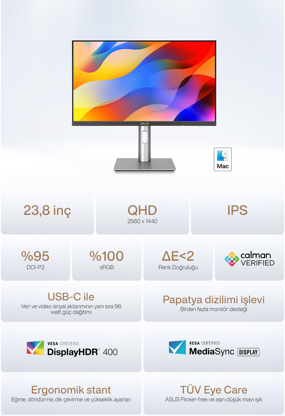 ASUS ProArt PA24ACRV Monitör H4