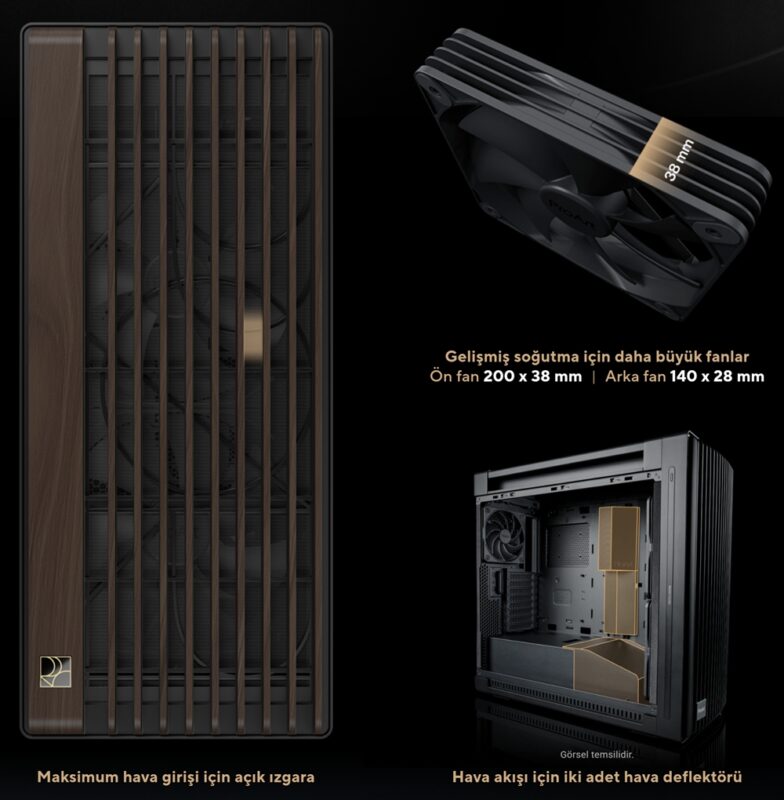 ProArt PA602 Wood Edition Modern Black - Metal Panel