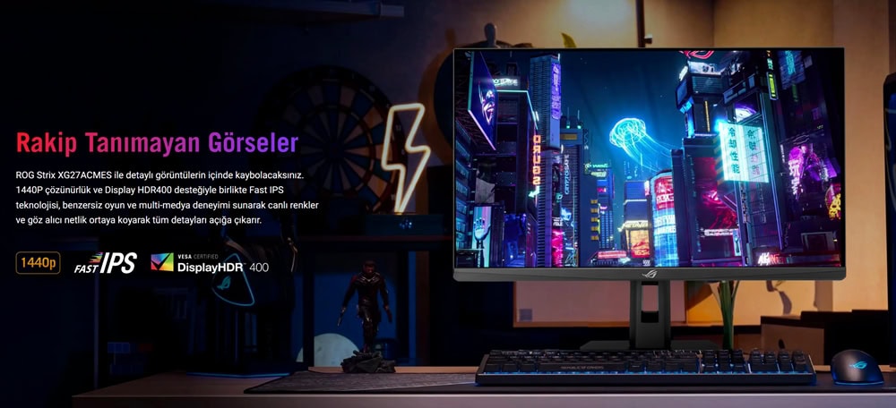 ASUS ROG Strix XG27ACMES Gaming Monitör H3 