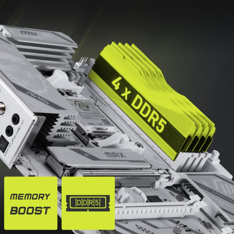 MSI MAG B850 GAMING PLUS MAX WIFI anakart, DDR5 8200MHz OC desteği, AM5 soketli, M.2 ve DP çıkışlı yüksek performanslı anakart.