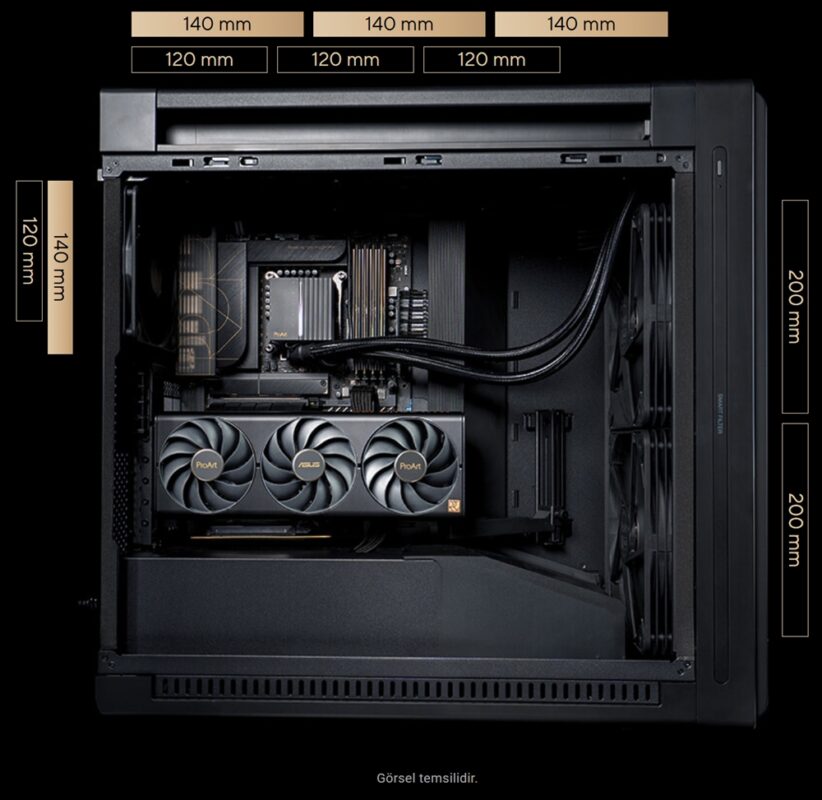 ProArt PA602 Wood Edition Modern Black - Metal Panel