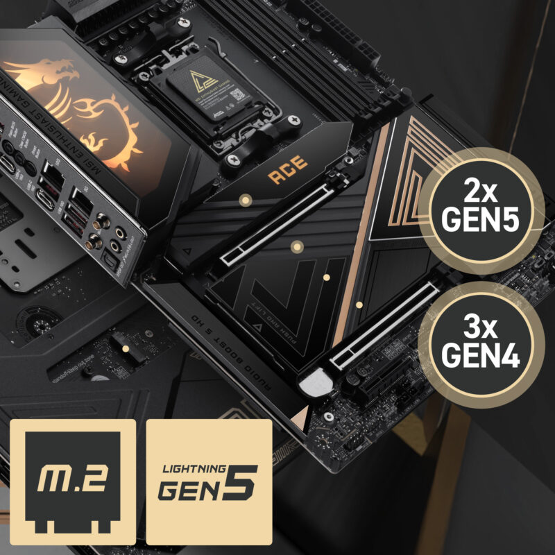 MSI MEG X870E ACE anakartı, yüksek performans ve gelişmiş özellikler sunar. DDR5, M.2, HDMI ve DP bağlantılarıyla güçlü oyun ve profesyonel kullanım için ideal.