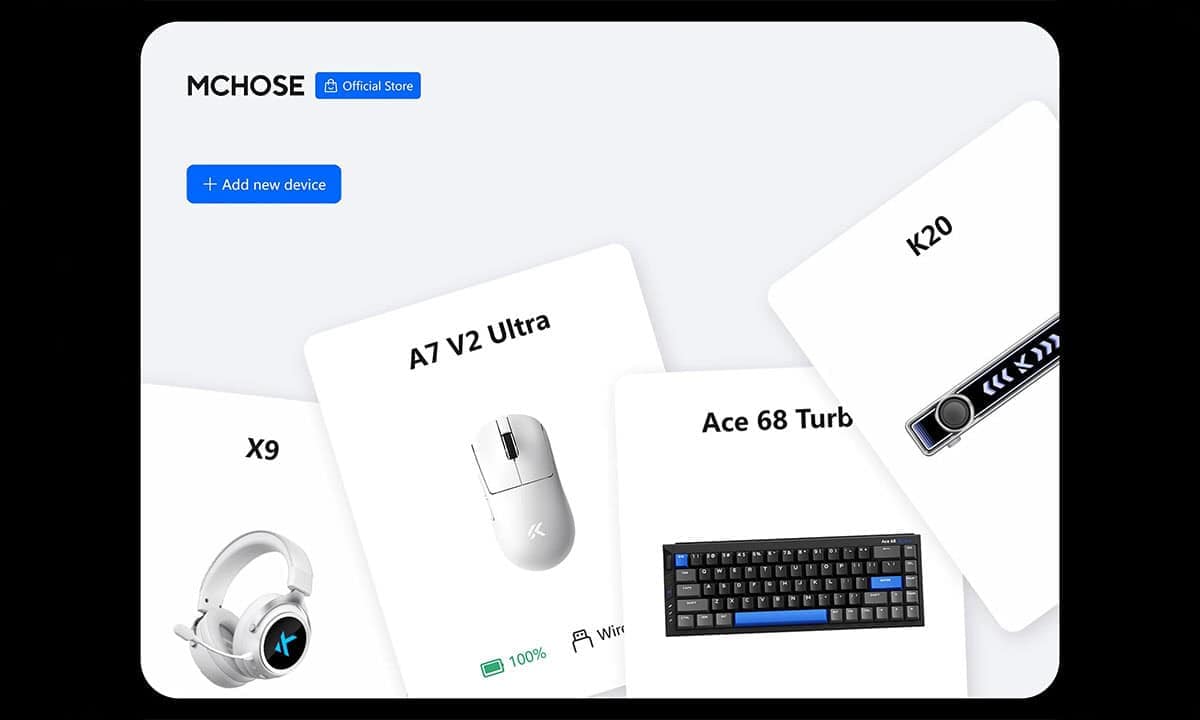 Yüksek performanslı MCHOSE Ace 68 Turbo Esports klavye, RGB aydınlatma ve manyetik Switch teknolojisi ile oyun deneyimini artırır. 65% boyut, Hall Effect sensör ve hızlı tepki özellikleriyle öne çıkar.