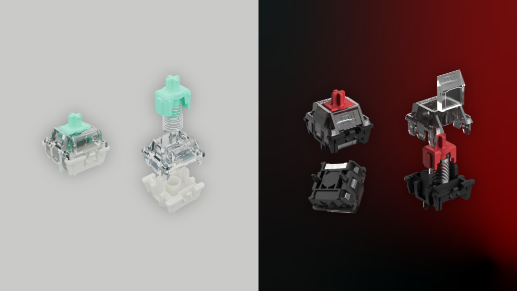 Otomatik mekanik anahtarlar ve switch'ler, bilgisayar klavyesi ve oyun ekipmanları için yüksek performanslı tuşlar. Renkli ve farklı tasarımlarla oyun ve yazma deneyimini artırır.