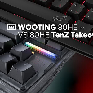 80HE ve 80HE TenZ Takım arasındaki farkı gösteren oyun klavyesi ve ekipman görüntüsü.