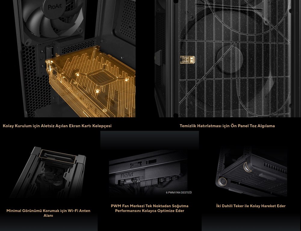 ProArt PA602 Wood Edition Modern Black - Metal Panel