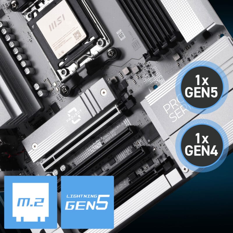 Yüksek performanslı MSI PRO B850M-A WIFI anakart, DDR5 ve AM5 soket desteği ile oyun ve profesyonel kullanım için ideal. M.2 ve HDMI çıkışlarıyla gelişmiş bağlantı seçenekleri sunar.