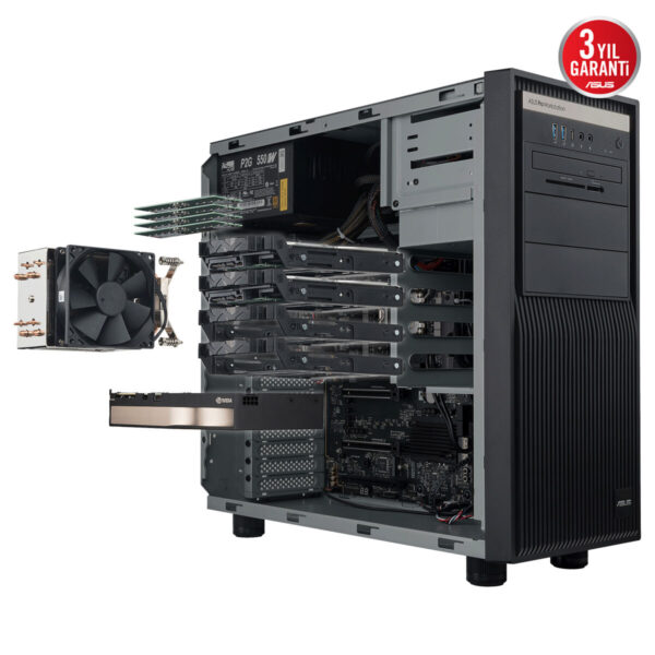 Asus Expertcenter Pro Et500i W8u9rtx5000d Intel Core Ultra 9 285k Nvidia Rtx Pro 5000 Blackwell 48gb Gddr7 128gb Ddr5 4tb M 2 Ssd Freedos Masaustu Is Istasyonu 3