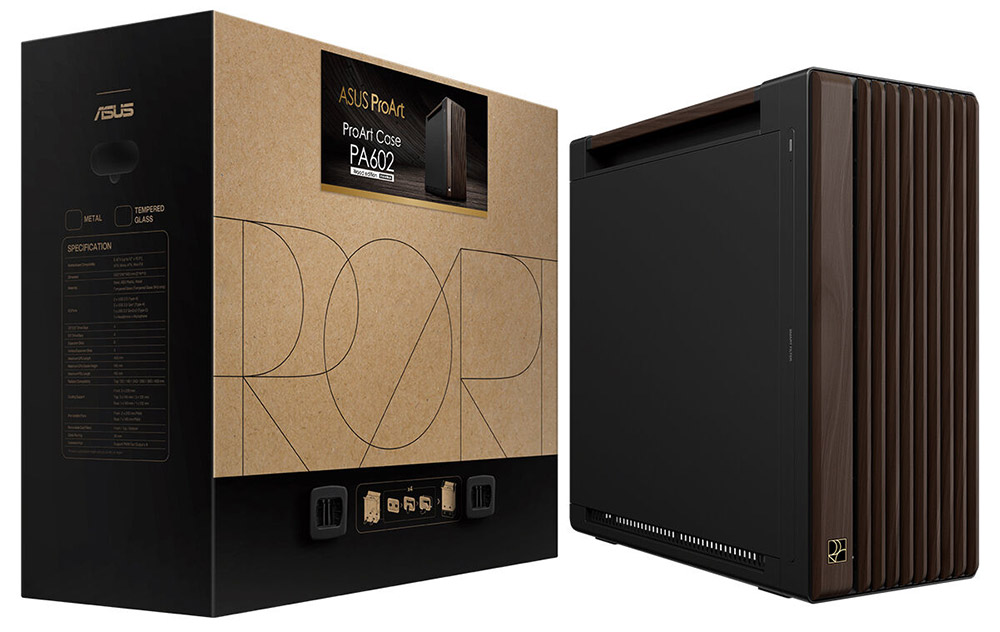 ProArt PA602 Wood Edition Modern Black - Metal Panel