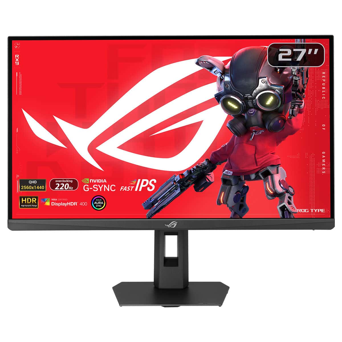 Asus Rog Strix Xg27acsr 27 Inc 220hz 0 3ms 2k Qhd Adaptive Sync Fast Ips Pivot Gaming Monitor Fc1