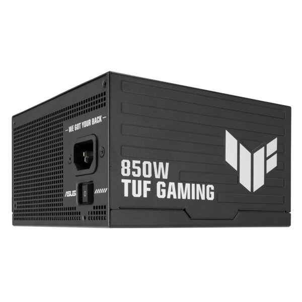 ASUS TUF Gaming 850W 80+ Platinum güç kaynağı, yüksek performans ve enerji verimliliği sağlayan dayanıklı bir bilgisayar bileşenidir. Oyun ve yüksek performanslı sistemler için ideal, güvenilir güç ka.