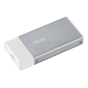 ASUS UGen300 USB Yapay Zeka Hızlandırıcı, yüksek performanslı yapay zeka işlemleri için tasarlanmış taşınabilir cihaz.