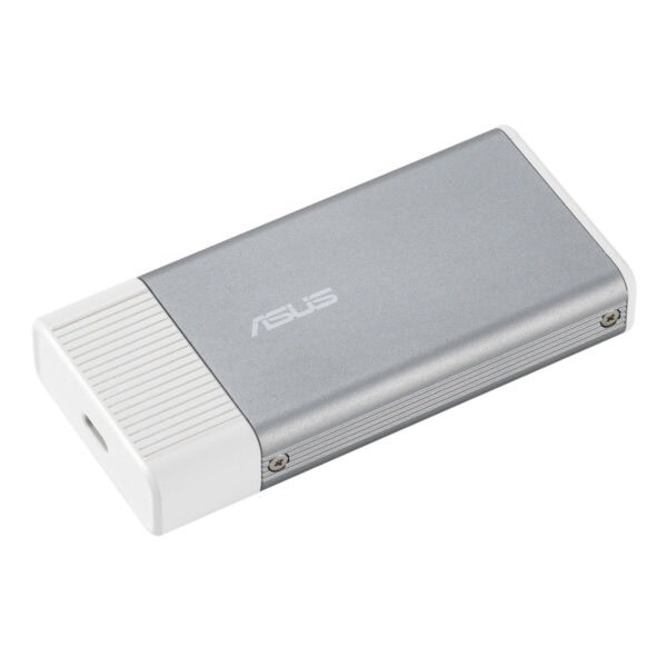 ASUS UGen300 USB Yapay Zeka Hızlandırıcı, yüksek performanslı yapay zeka işlemleri için tasarlanmış taşınabilir cihaz.