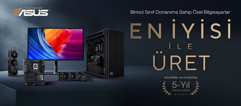 ELITE-PRO5080 AMD Ryzen 9 9950X ve ASUS RTX 5080 OC ile Güçlü Sistem.