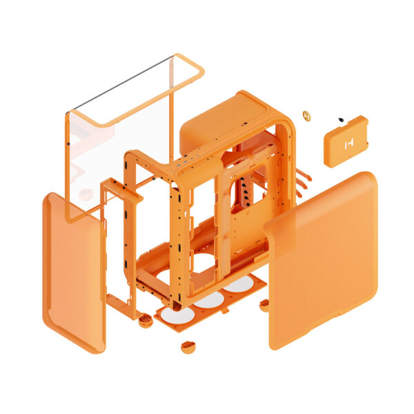Hyte X50 Astral Orange Temperli Cam Usb 3.2 Atx Mid Tower Gaming Kasa – 2 Yıl Birebir Değişim Garantili 6