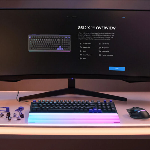 Logitech G512 X 98 Kablolu Siyah Gaming Klavye 9