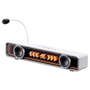 Yüksek kaliteli MCHOSE K20 Pro Beyaz RGB oyun soundbar, 7.1 surround ses ve Bluetooth bağlantısı ile oyun ve eğlence deneyimini artırır. Şık tasarımı ve güçlü ses performansı ile öne çıkar.