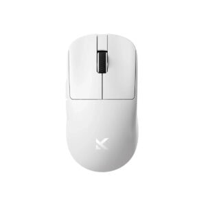 Kablosuz gaming mouse, 8K Hz hızlı bağlantı, ergonomik tasarım, yüksek hassasiyetli sensör, MCHOSE L7 Pro Beyaz.