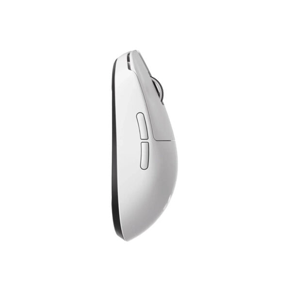 Yüksek çözünürlüklü 8K Hz kablosuz oyun mouse, MCHOSE L7 Pro Beyaz, hassasiyet ve hızlı tepki için tasarlanmış, ergonomik ve şık tasarımıyla oyun deneyimini artırır.