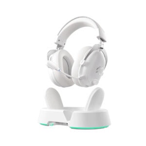 MCHOSE V9 Turbo Icy White 7.1 Surround Kablosuz Gaming Kulaklık, yüksek ses kalitesi ve konforlu tasarımıyla oyun deneyimini artırır. Kablosuz bağlantı ve 7.1 surround ses özelliği ile üstün performan.