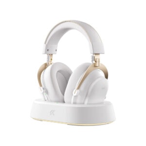 MCHOSE V9 Turbo Beyaz Altın 7.1 Surround Kablosuz Gaming Kulaklık, yüksek ses kalitesi ve konforlu tasarımıyla oyun deneyimini artırır. Şık beyaz ve altın detaylar, gelişmiş surround ses teknolojisi i.