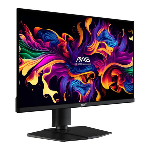 MSI MAG 271QP QD-OLED 26.5 inç oyun monitörü, 280Hz yenileme hızı, 0.03ms tepki süresi, 2K WQHD çözünürlük ve Adaptive Sync teknolojisi ile yüksek performans sağlar.