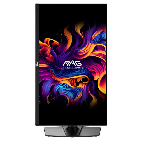 Yüksek çözünürlüklü MSI MAG 271QP QD-OLED oyun monitörü, 26.5 inç ekran, 280Hz yenileme hızı ve 0.03ms tepki süresi ile üstün oyun deneyimi sağlar.