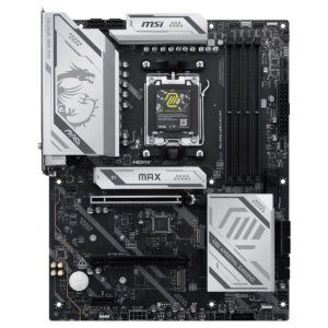 MSI MAG X870E GAMING MAX WIFI anakart, DDR5 RAM, AM5 soket, M.2 ve HDMI çıkışlı, yüksek performanslı oyun ve overclock özellikleriyle uyumlu ATX anakart.