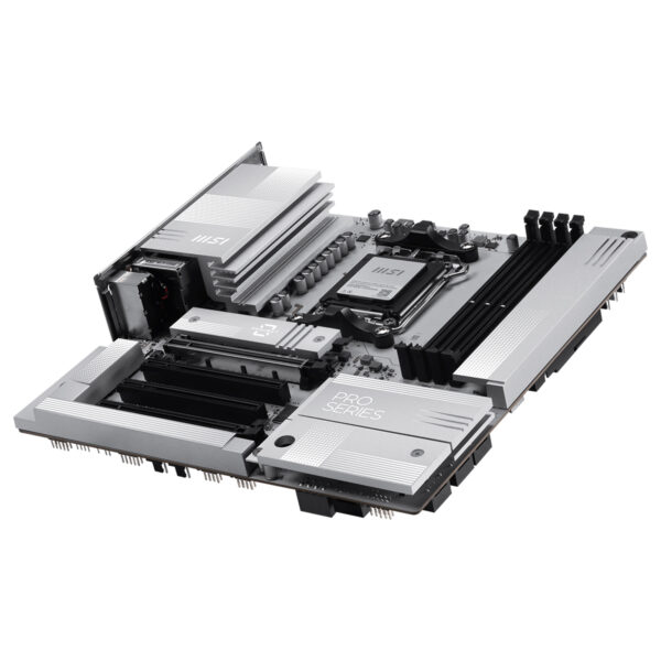 Yüksek performanslı MSI PRO B850M-A WIFI DDR5 Anakart, AM5 soket ve M.2 desteği ile oyun ve profesyonel kullanım için ideal. HDMI ve DP çıkışlarıyla çoklu ekran desteği sağlar.