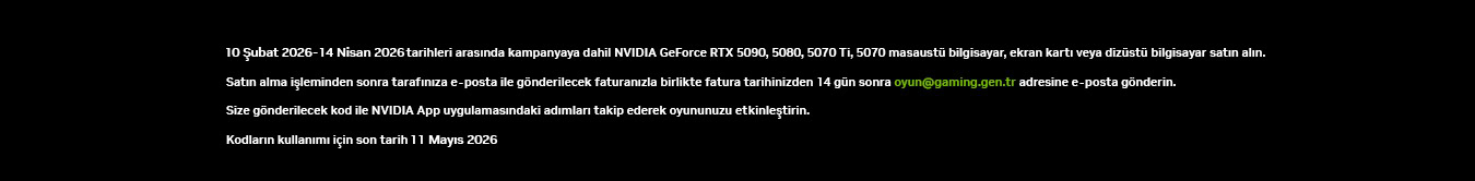 NVIDIA GeForce RTX ve Resident Evil Requiem Bundle ile yüksek performans ve oyun deneyimi.
