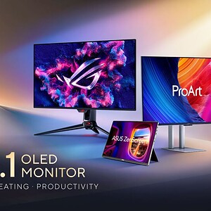 ASUS OLED monitörler, yüksek renk doğruluğu ve üstün görüntü kalitesi ile öne çıkar. Oyun, yaratıcı işler ve günlük kullanım için ideal, pazar lideri OLED teknolojisiyle üstün performans sağlar.