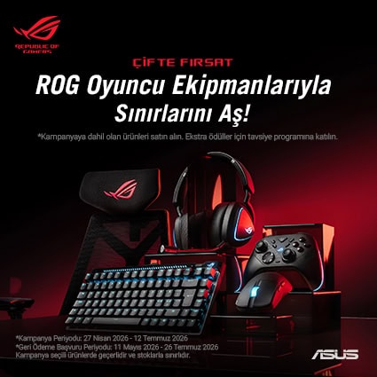 ROG Oyun Donanımlarıyla Sınırları Aşın.