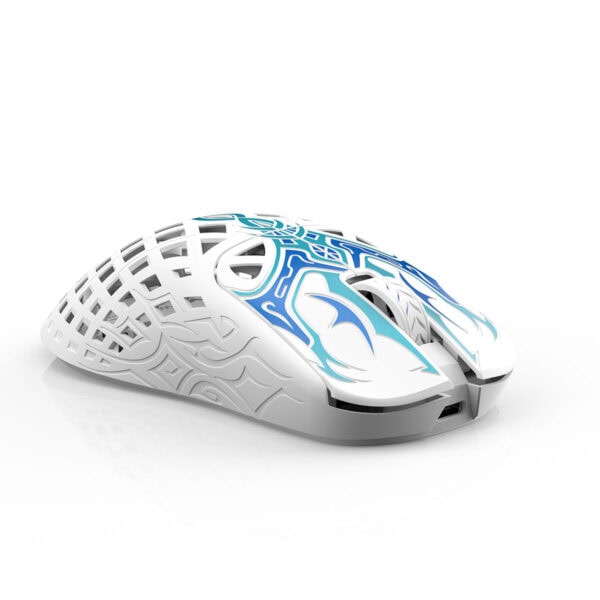 Yüksek hassasiyetli gaming mouse, WAIZOWL TRİAİNA Riptide 8K Hz Custom 3950 HAWKEYE sensör ile kablosuz ve ergonomik tasarım. Oyunlarda üstün performans ve hassasiyet sağlar.