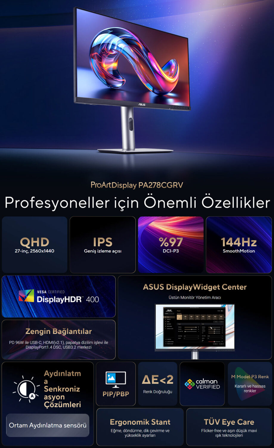PA278CGRV ASUS ProArt Display PA278CGRV Monitör H2