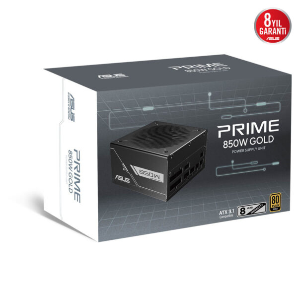 Asus Prime 850g 850w 80+gold Pcie 5.1 Full Modüler Atx 3.1 Güç Kaynağı 14