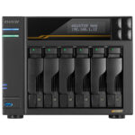 Asustor LOCKERSTOR 6 Gen3 (AS6806T) AMD Ryzen V3C14 16GB DDR5 6 Yuvalı 10GbE NAS Depolama Ünitesi