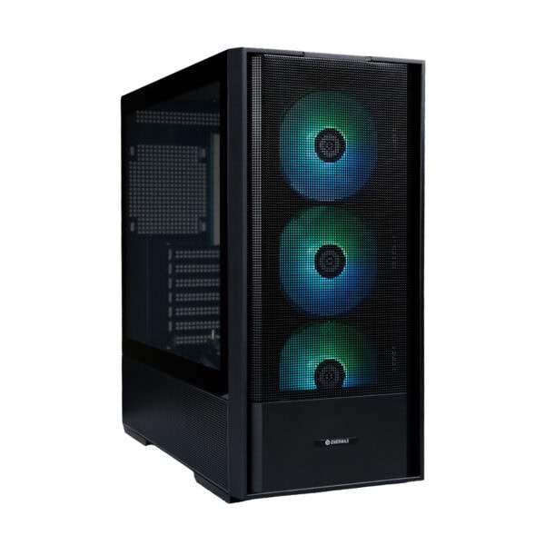 Gelişmiş oyun bilgisayarı kasası ve içindeki RGB aydınlatmalı fanlar, yüksek performanslı donanım ile donatılmıştır.