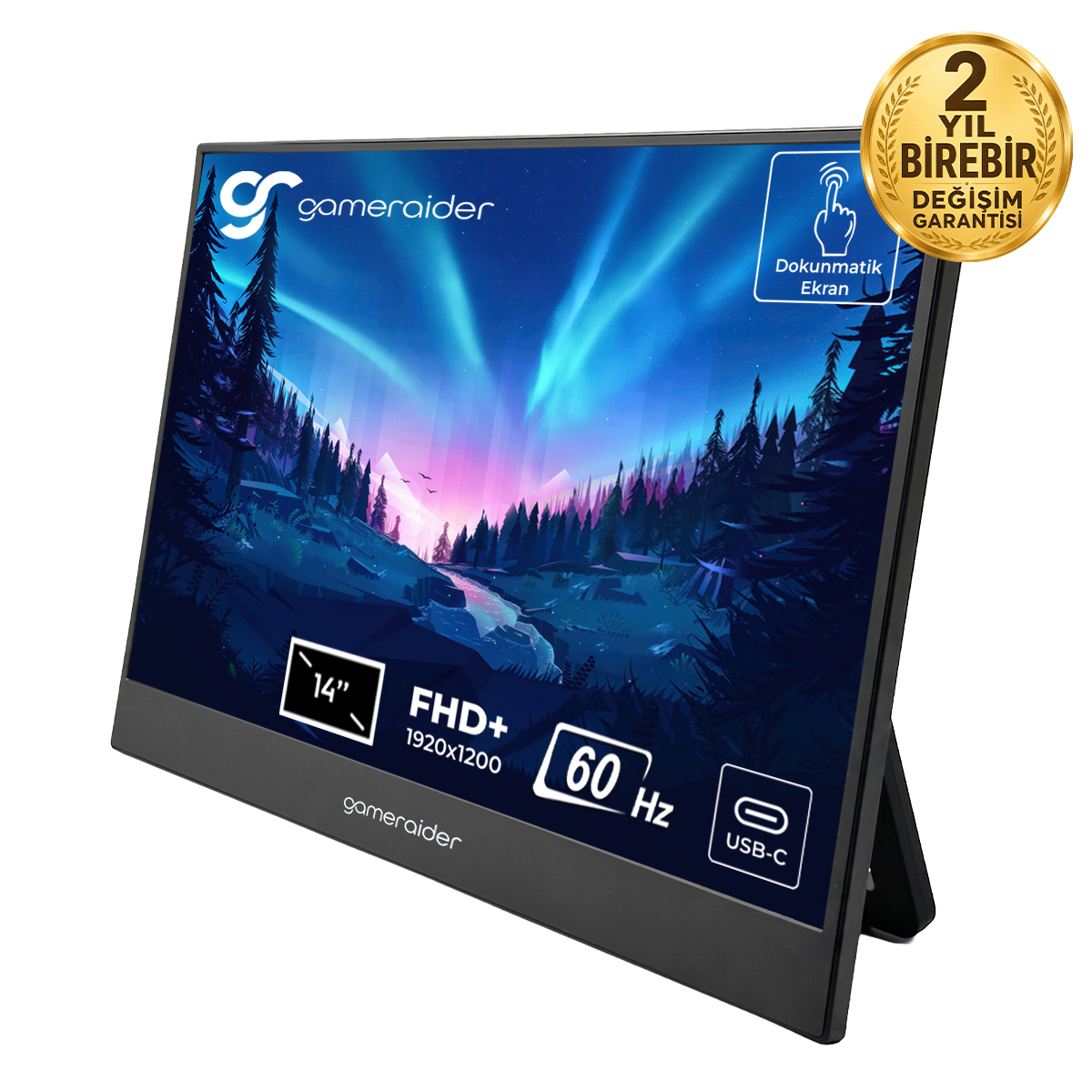 Gameraider P14 Touch 14 Inc 60hz Full Hd Ips Dokunmatik Tasinabilir Monitor 2 Yil Birebir Degisim Garantili Y1