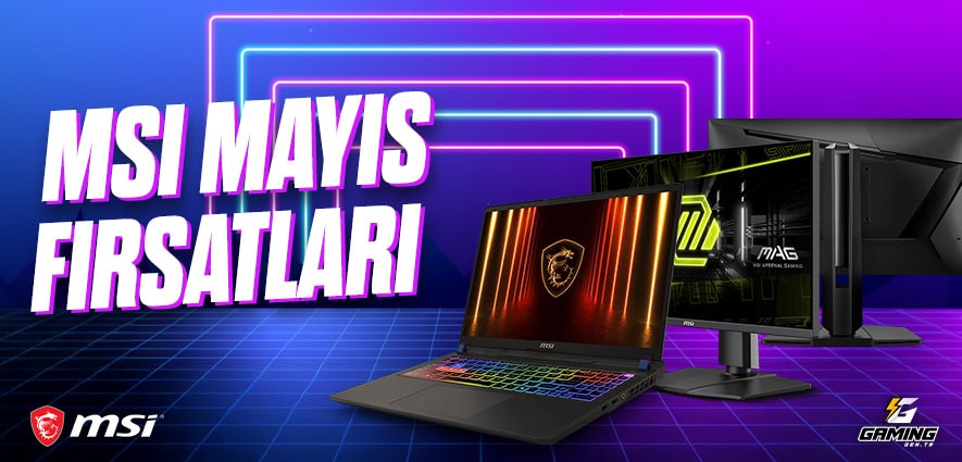 MSI gaming bilgisayar ve monitörleri için Mayıs ayı özel fırsatları, yüksek performans ve uygun fiyatlar. En yeni MSI oyun donanımlarını kaçırmayın.