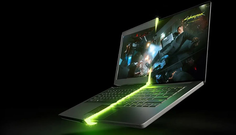 Işıklandırmalı gaming laptop, oyun oynarken yüksek performans ve görsel efektler sunuyor. Modern tasarımı ve güçlü donanımıyla oyuncular için ideal.