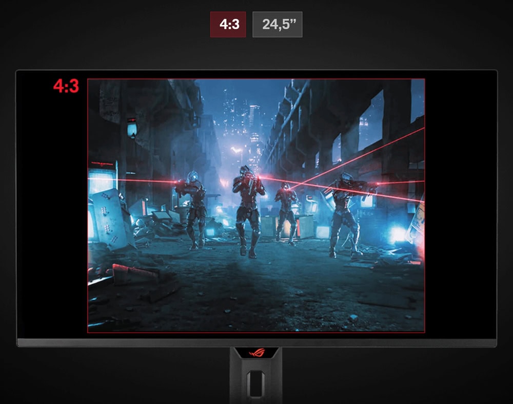 Oyun oynarken yüksek çözünürlüklü grafikler ve lazer efektleriyle dolu, 24,5 inçlik gaming monitörü. 4:3 oran ve gelişmiş renk doğruluğu ile üstün oyun deneyimi sağlar.