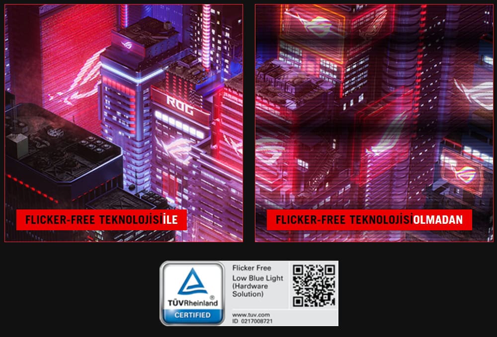 Parlak neon ışıklarla aydınlatılmış modern şehir silüeti, yüksek teknolojili binalar ve dijital ekranlar ile dolu, gece atmosferinde canlı ve futuristik bir şehir görüntüsü.