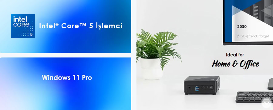 Intel Core i5 İşlemci ve Windows 11 Pro ile Güçlü Bilgisayar.