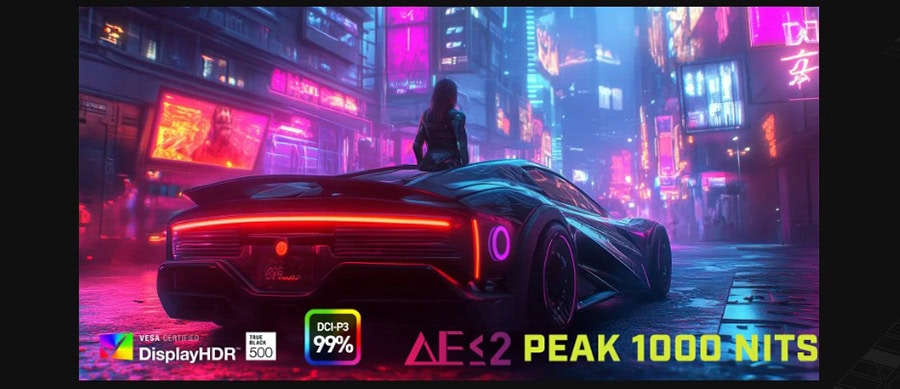 Oyun temalı futuristik şehirde neon ışıklar ve yüksek teknolojili spor araba, cyberpunk atmosferiyle dikkat çekiyor. Bu görsel, gaming ve teknoloji tutkunları için ideal olup, yüksek çözünürlük ve can.
