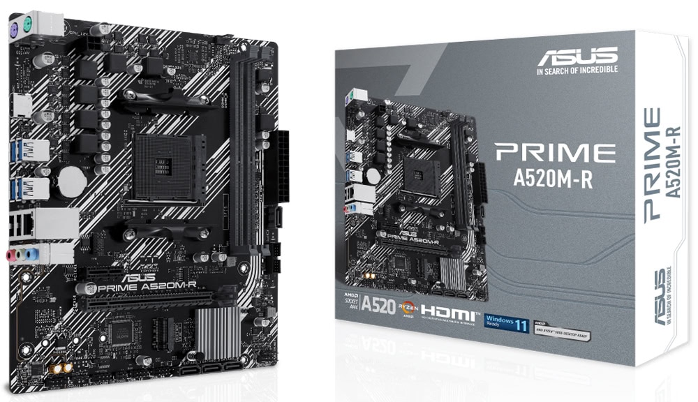 ASUS Prime A520M-R 5100MHz (OC) DDR4 Soket AM4 M.2 HDMI mATX