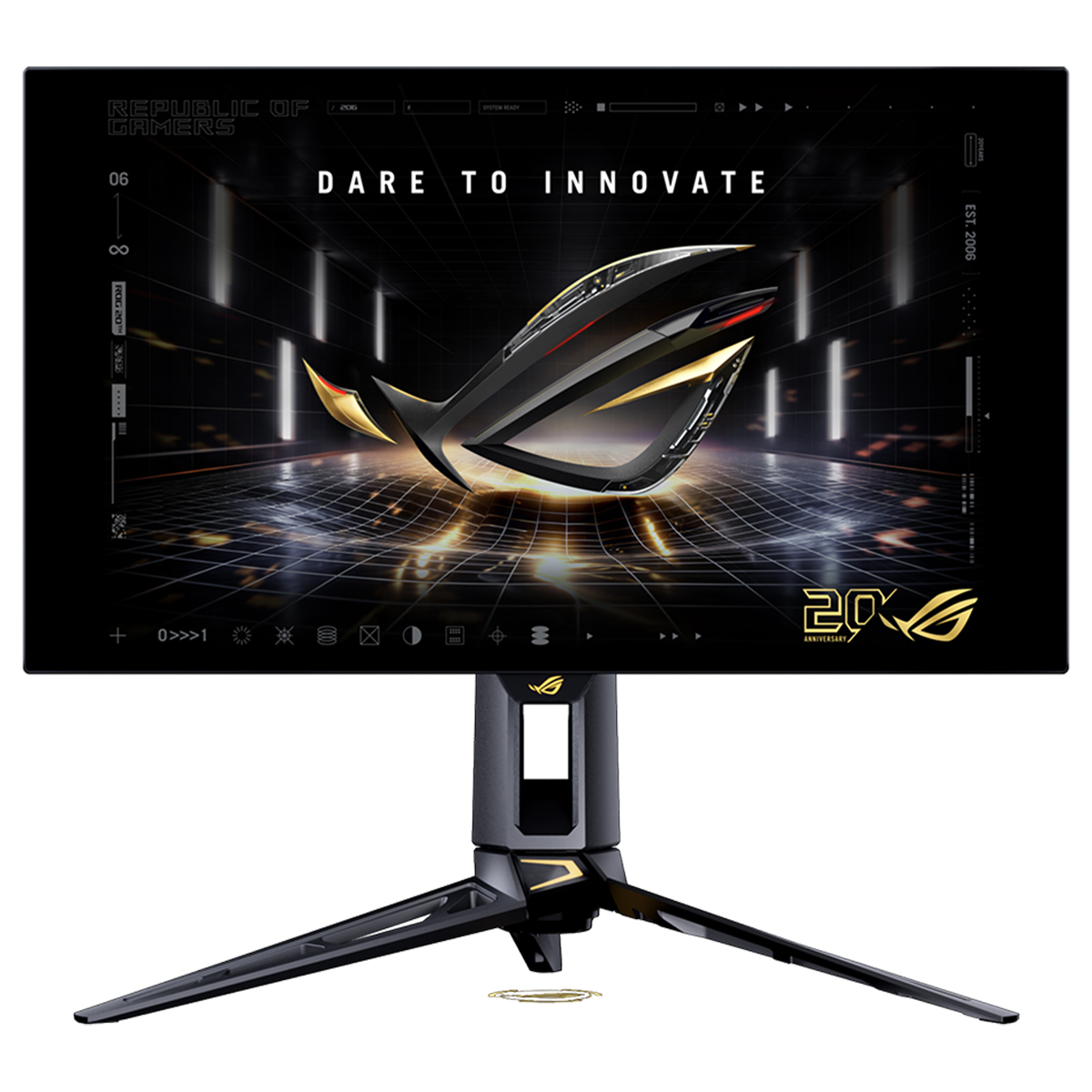 Asus Rog Swift Oled Pg27aqwp G Edition 20 Yil 26 5 Inc 540hz 0 02ms 2k Qhd Adaptive Sync Woled Pivot Gaming Monitor C1